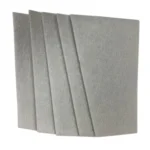 Stack of five gray felt sheets