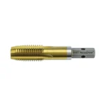 HMT VersaDrive tapping tool with gold finish.