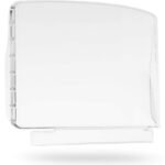 Transparent plastic display stand for presentations or products.