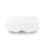 White mask for goggles or eyewear protection.