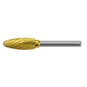 Gold-coated rotary bur for precision machining