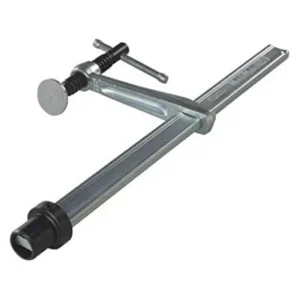 Metal clamp tool for woodworking projects.