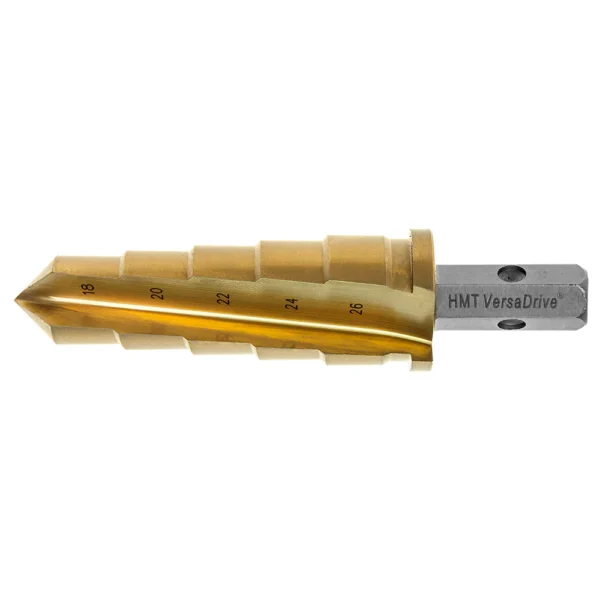 HMT VersaDrive step drill bit with measurement markings