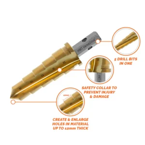 506010infographic_1024x1024.webp Multi-functional drill bit with safety collar.