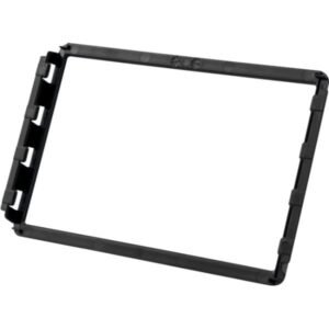 Black empty frame for electronic device installation.