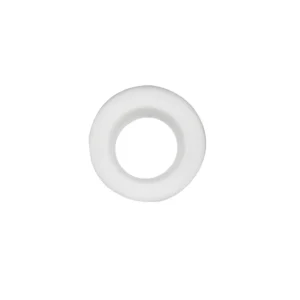 White circular ring, smooth surface, no details.