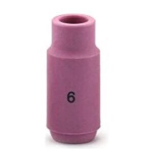 Pink welding electrode with number 6