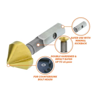 Countersink drill bit for safe and effective use
