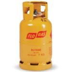 Yellow butane gas cylinder by Flo Gas