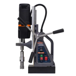 Portable magnetic drill with user controls