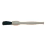 Narrow brush with a long handle.