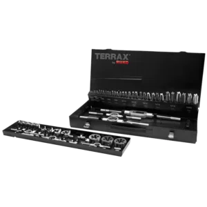 Comprehensive toolset in a black storage case