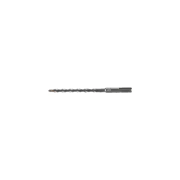 Close-up of a black drill bit.