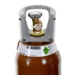 Compressed helium gas cylinder for balloons.