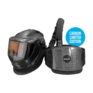 Limited edition carbon welding helmet and respirator.