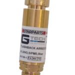 Brass flashback arrestor for gas safety applications.