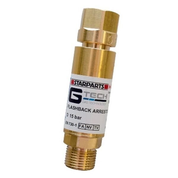 Brass flashback arrestor for gas safety