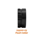Black flush collar side view, model 115100-03