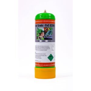 Food grade CO2 gas cylinder for culinary use.