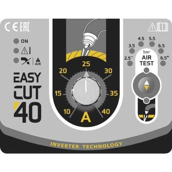 Control panel of Easy Cut 40 welding machine.