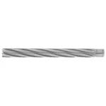 Metal tool with a twisted design for machining