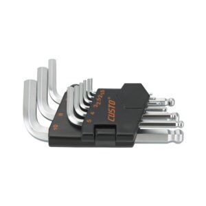 Set of hex keys in a compact holder