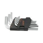Set of hex keys in a storage holder.