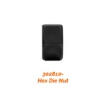 Black hex die nut for mechanical applications