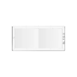 Flat white object with smooth surface
