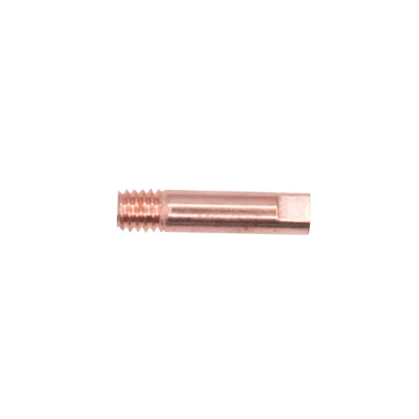 Copper threaded component with a flat end
