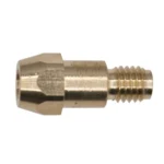 Brass fitting with threaded connection.