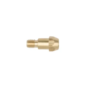 Brass connector with threaded ends