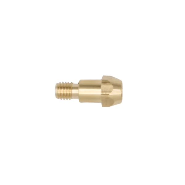 Brass connector with threaded ends