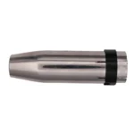 Stainless steel exhaust tip with black band