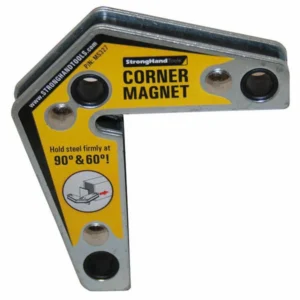 StrongHand corner magnet for precise steel alignment.