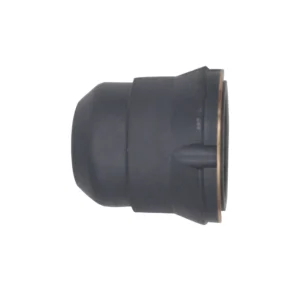 Black rubber automotive part for engine connection