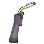 Purple and silver torch for welding tasks