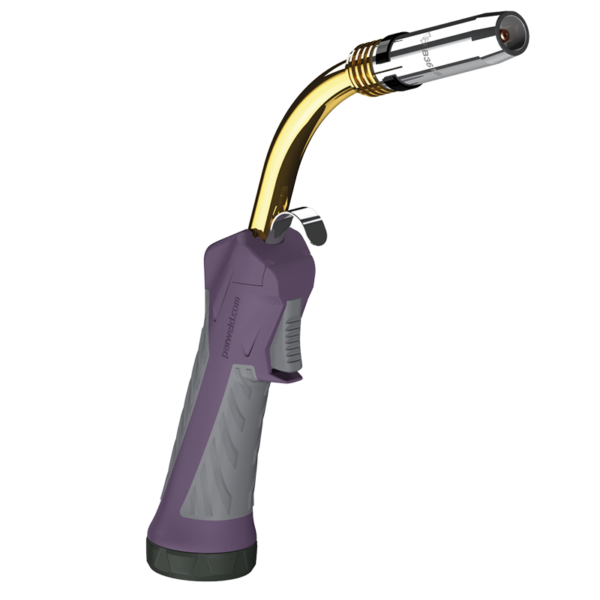 Gas torch with ergonomic handle and nozzle