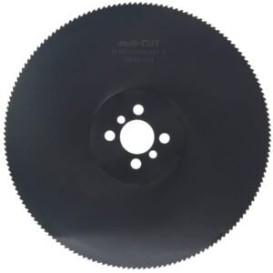 Circular saw blade with multiple teeth design.