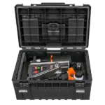 Toolbox containing various tools and equipment.