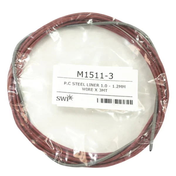 Steel liner wire coil package for construction use.