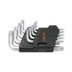 Set of hex key wrenches in a holder