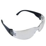 Clear safety glasses for eye protection.