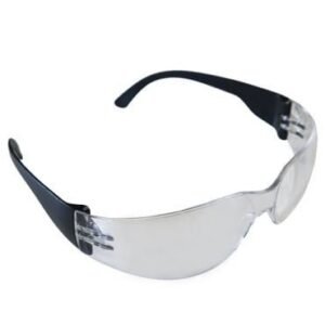 Clear safety glasses for eye protection.