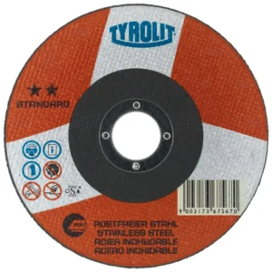 Tyrolit stainless steel cutting disc for tools.
