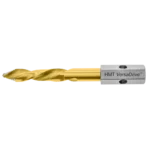 HMT VersaDrive drill bit with gold finish.