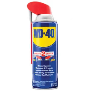 WD-40 multi-use spray can for repair tasks.