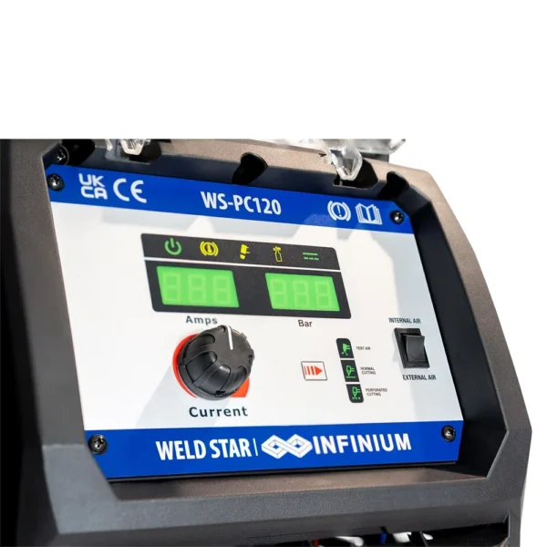 WS-PC120 welding machine control panel close-up
