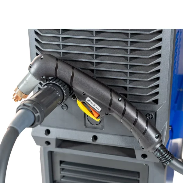 Close-up of a welding torch and equipment