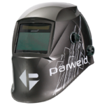 Protective welding helmet with adjustable visor